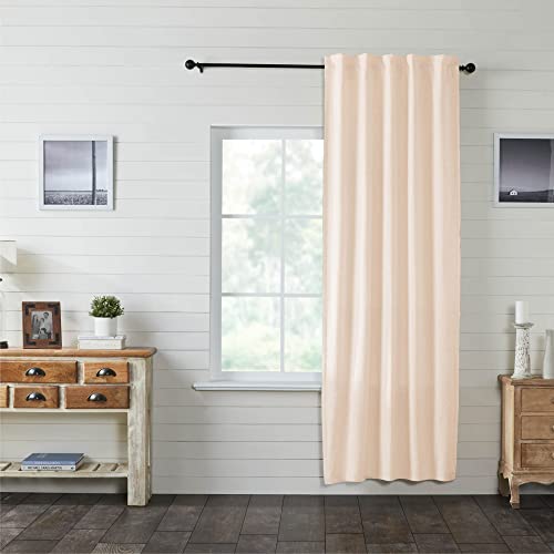 VHC-Brands-Simple-Life-Flax-Farmhouse-Curtain-Panel-Natural-96x40 VHC Brands Simple Life Flax Farmhouse Curtain Panel Natural 96×40