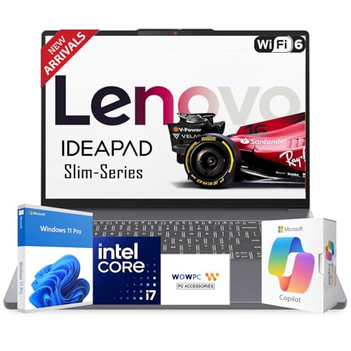Image of Lenovo New IdeaPad Slim 15.3 inch FHD Business Laptop (2026 Edition), Intel 10-Core i7-13620H(Outperforms i9-11900H), 8GB DDR5, 256GB PCIe, 14.5-Hour Battery Life, Windows 11 Pro with MS 365 for Web