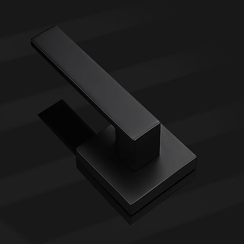 Vista 3 de Probrico Matte Black Dummy Door Levers Interior Door Handles, Heavy Duty Levers for Closet, Non-Turning Reversible Levers for Left Right Handed