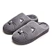 Bumplebee Damen Herren Winter Warme Gefütterte Pantoffeln Plüsch Wärme Weiche Baumwolle Hausschuhe Kuschelige Home rutschfeste Slippers mit Cartoon Katze Wärmeschuhe Drinnen