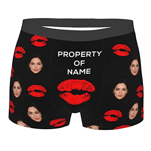 Custom Funny Face Boxer Briefs For Men,Personalized Shorts Underpants2