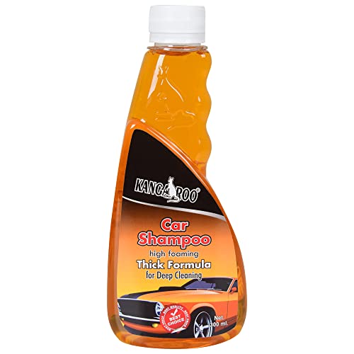 Image of Kangaroo Premium Interior Cleaner with Car Shampoo for Exterior Clean and Protection 300 ml Each (Interior or Exterior Cleaner)