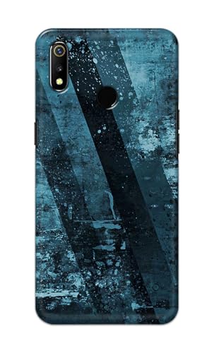 Image of Printed Hard Back Cover for Realme 3 | Realme 3i Back Cover (Rugged Background -J1) -190724(EA)