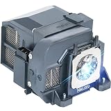 QUJXU ELPLP75 Projector Lamp for Epson PowerLite 1940W 1945W 1950 1955 1960 1965 EB-1940W EB-1945W EB-1950 EB-1955 EB-1960 EB-1965 V13H010L75 Replacement Projector Lamp Bulb with Housing