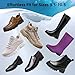 One Fit All Snow Ice Cleats for Women Kids or Men, Quick Slip On Ice Spikes Grippers for Shoes and Boots Sizes 3.5-11, Universal Everyday Use Mid-Sole Design with Add-On Buckle Straps