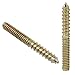 Zorveiio 12 Pack 1/4-20 x 2 Inch Hanger Bolts, Double Headed Bolts Wood Dowel Screw, Self-Tapping Screw for Furniture/Wood Joint