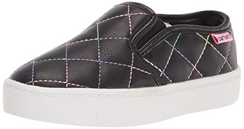 Carter's girls Nettie Sneaker, Black, 7 Toddler