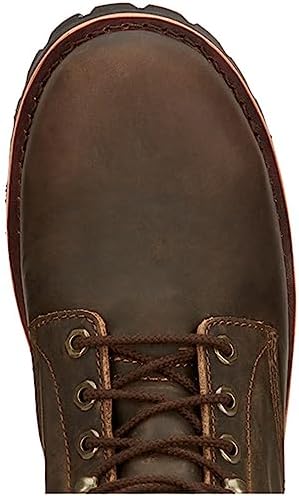 Chippewa Mens Classic 2.0 6 Inch Electrical Steel Toe Work Safety Shoes Casual - Brown - Size 11 D | Image 5