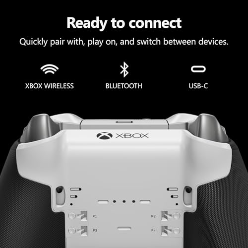Image of Xbox Wireless Gaming Controller | Elite Series 2 Core | Robot White | Console, PC, and Cloud Devices | Adjustable Thumbsticks | Trigger Locks