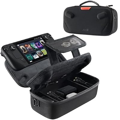 JSAUX Carrying Case for Steam Deck/Steam Deck OLED, Hard Shell Travel Case