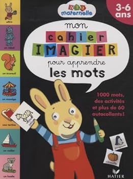 Paperback Mon cahier imagier pour apprendre les mots : 3-6 ans [French] Book