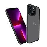 KPNS スマホケース iPhone 13 ケース 米軍MIL規格 肌触りも良い 半透明 耐衝撃 超軽薄 指紋防止 黄変防止 アイフォン13 保護 カバー（ブラック）