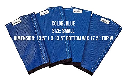 Shoofly Horse Leggins, Patented Loose Fitting Fly Boots, Prevent Fly Bites, Reduce Stomping, Stress & Fatigue, Breathable Plastic Mesh (Blue/Medium) #TOP1