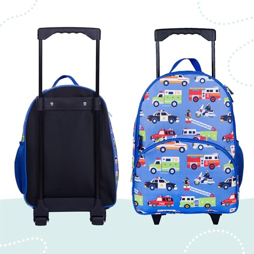 Wildkin Kids Rolling Luggage – Carry-On Size for School & Overnight Travel