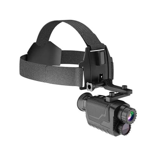 Gafas de visión nocturna, monocular montado en la cabeza, telescopio infrarrojo de 400 m, 4K 1080P HD para caza y observación de vida silvestre