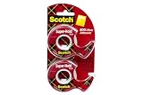 Scotch Super-Hold Tape, 2 Rolls, 3/4 x 600 Inches, Dispensered
