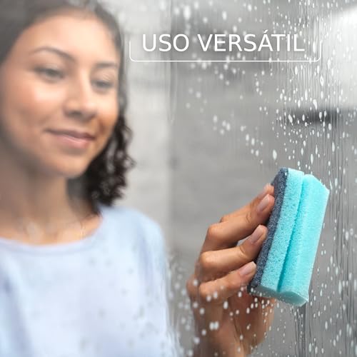 Miniatura 6 de Vileda Proclean Estropajo Limpiador De Alta Espuma Con Enzimas Naturales, Esponja Para Fregar, Paquete De 24, Alta Absorción, Diseño Ergonómico