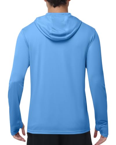Image of Roadbox Men's UPF 50+ Zip Up Sun Hoodie, UV Protection Lightweight Jacket