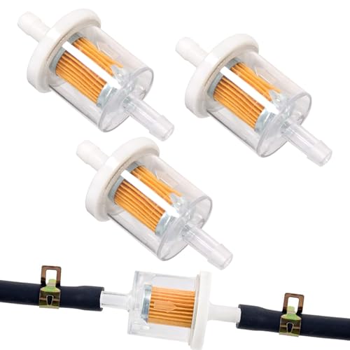 Filtro Carburante Universale 8mm - Per Moto, Auto, Camion, Con Connettori In Ottone