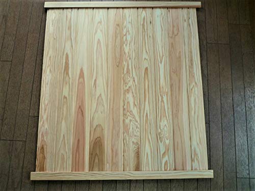 杉羽目板(無節・上小)約1.8m分腰壁セット(約950mm見切り4本付) ホンザネ目透かし加工 約950* 105*10:サンダー仕上/17枚:半坪