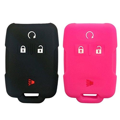 Coolbestda 2-Pack Rubber Key Fob Keyless Entry Cover and Protector Case Jacket Holder