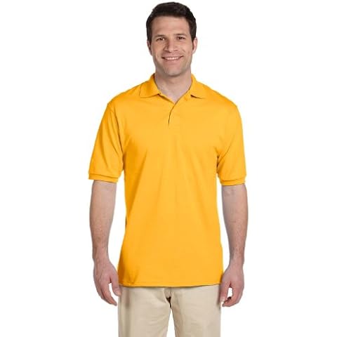 Jerzees Polo de punto 50/50 con SpotShield para hombre Cover