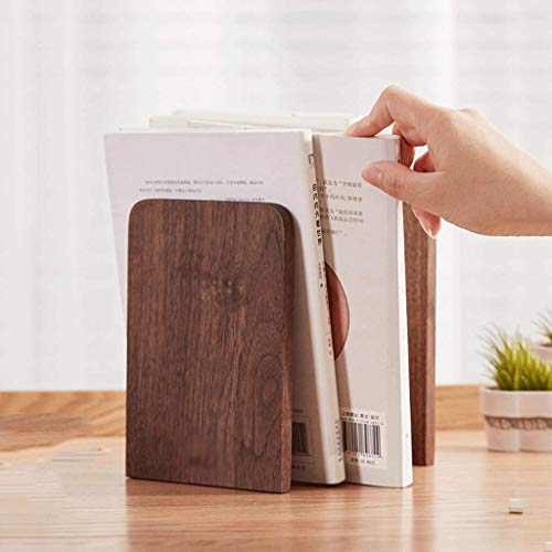 COLiJOL Boekenrek massief hout boekensteunen een paar antislip boekensteunen voor kantoor thuis desktop organizer opslag… - Image 8