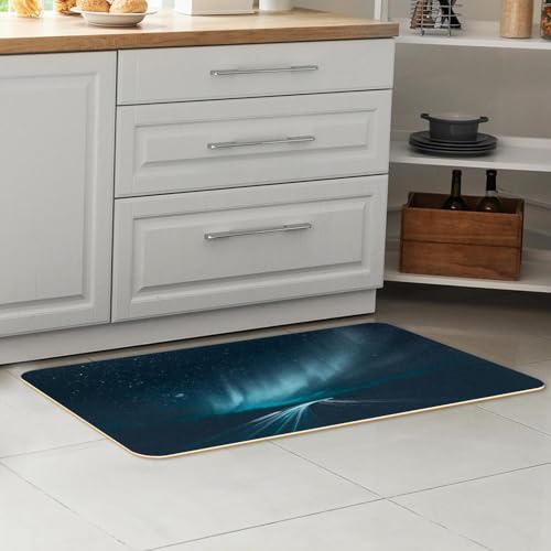 Tapis de cuisine aurore boréale pour décorer et protéger la buanderie