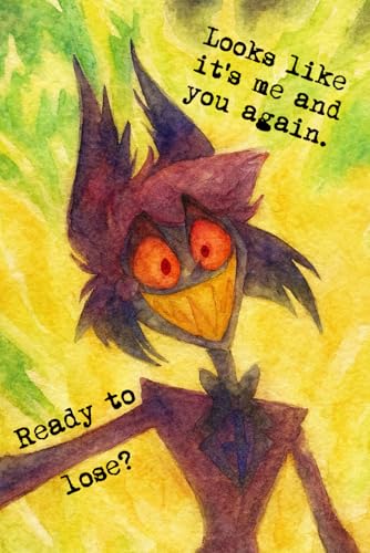 Alastor 120 PAGES NOTEBOOK IN THE STYLE OF HAZBIN HOTEL: FAN BOOK HELLUVA BOSS college ruled fan notebook notepad book notes block (HAZBIN HOTEL SEASON 2)