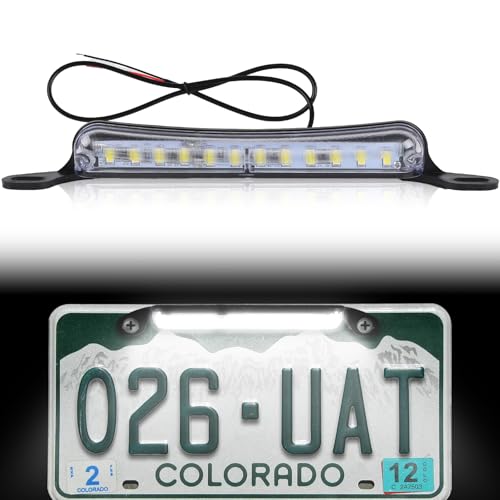 Melphan-Auto Xenon White 12smd LED License Plate Light, 12V DC