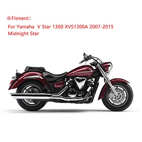Passanger Backrest Sissy Bar + Luggage Rack For Yamaha V Star 1300 XVS1300A Midnight Star Heavy-Duty