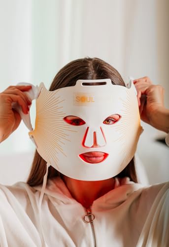 Masque à lumière rouge SOULSKIN pour revitaliser les peaux ternes