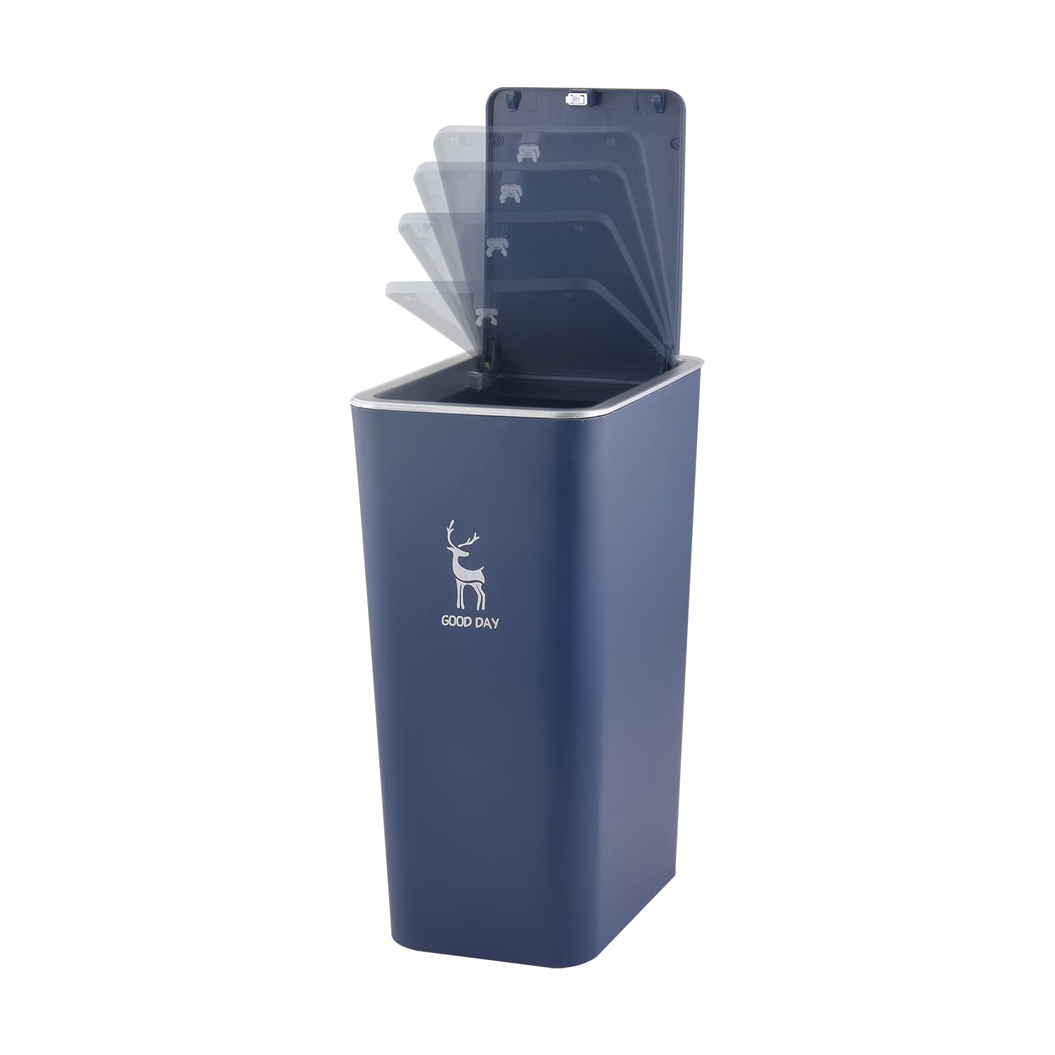 Trash Can, Plastic Garbage Can,3 Gallon Waste Basket for Bathroom