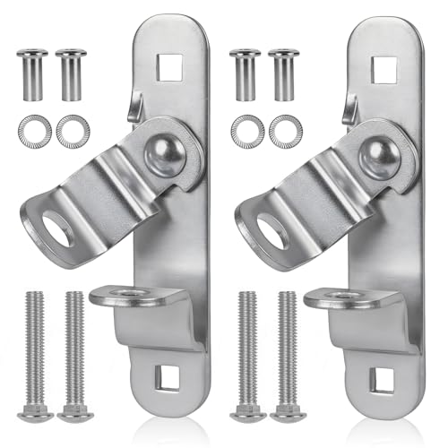REETOMETAL Heavy-Duty Trailer Door Hasp with Buckles 2 Pack