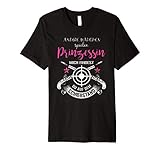 Prinzessin mädchen auf dem schiessstand t-shirt herren, damen lustig sprüche