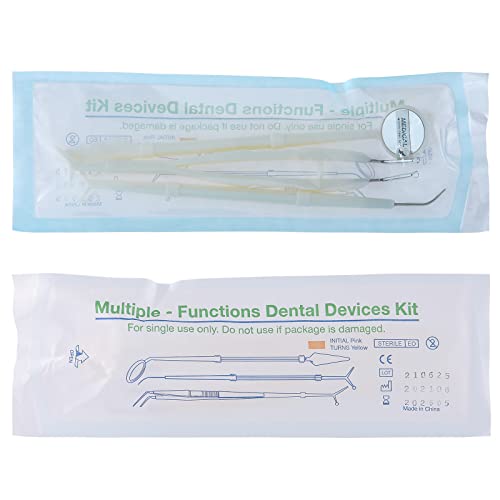 JMU 20 Pack Disposable Dental Examination Kit, 3Pcs Basic Instruments
