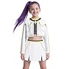Girls Pop Singer Costume Kids Golden Demon Cosplay Outfit Kids 3 Pcs Jacket Top Skirt Set for Halloween Party EN191S