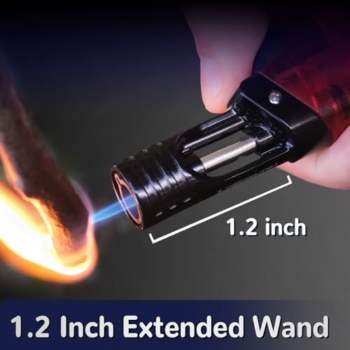 Encendedor de soplete mini recargable a gas butano x2 miniatura 6