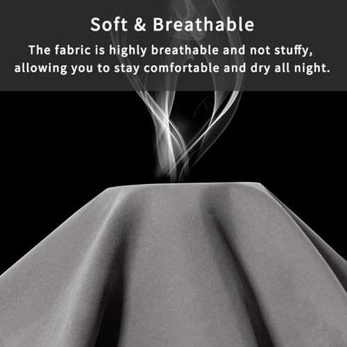 Image of 2 Pack Microfiber King Zipper Pillowcases, Soft Comfortable Not Shrink Dark Gray Pillow Case, Breathable Pillow Cases Set of 2 (20x36 Inches)
