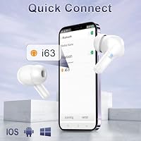 Bluetooth Kopfhörer, Kopfhörer Kabellos Bluetooth 5.4, 50Std Bass HiFi-Stereo, ENC Noise Cancelling Wireless Earbuds, USB-C in Ear Ohrhörer, IP-X7 Wasserdicht Headphones Sport Joggen Gym iOS Android – Ansicht 7