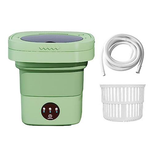 ATORSE Portable Washing Machine 6.5L Travel Washing Machine for Camping Dorm Travel Green