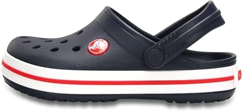 Crocs Kids Crocband Clogs, Navy/Red, 9 Toddler — view 6