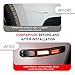 MOXRUQ 2 PCS Reflective Car Bumper Guard Strips, 9.6