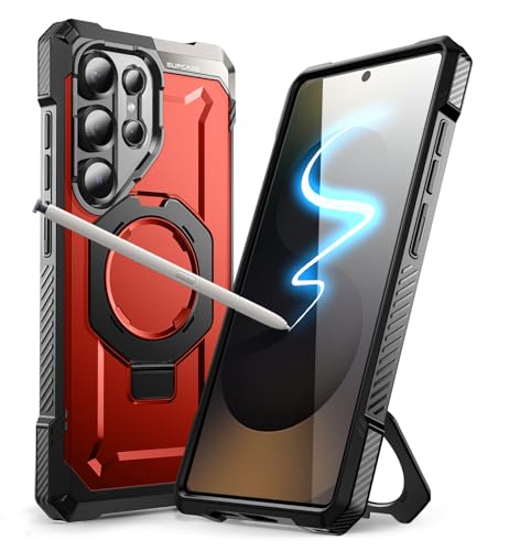 Image of SUPCASE PC For Samsung Galaxy S25 Ultra Back Case With Stand(Unicorn Beetle Grip),[S Pen Friendly] [Compatible With Magsafe] [Military-Grade Protection] Magnetic Phone Case For S25 Ultra 6.9 inch(Ruddy)