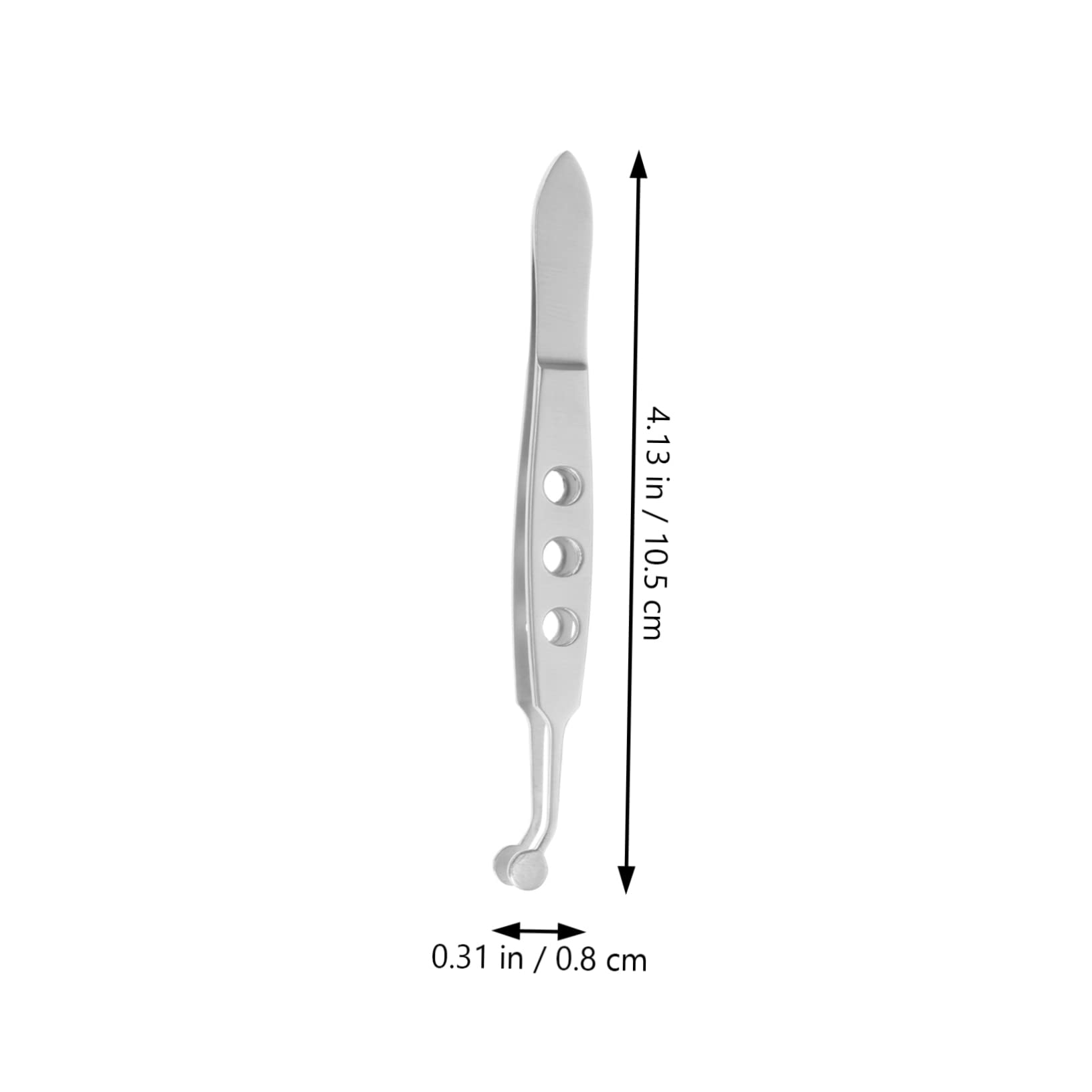 HAKIDZEL Professional Eyelid Massager Tweezers Round Head for Meibomian Gland Non-slip Handle