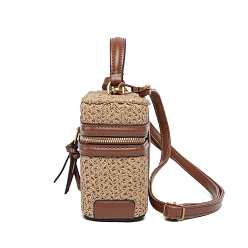 Classic Straw Satchel Crossbody Purse For Women, Chic Mini Box Purses and Handbags, Women Beach Bag And Top Handle Bags3