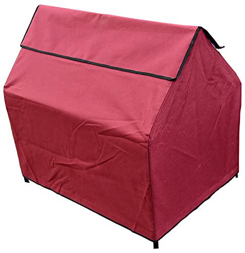 Image of Homecute Elevated Portable Pet House -(Red)