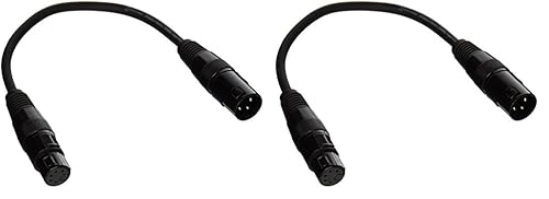 ADJ Products AC3PM5PFM 3P macho XLR a 5P hembra XLR Cable (paquete de 2)