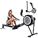 Xterra Fitness ERG780 Air Rowing Machine, Adjustable Air Resistance Professional Indoor Rower, Ergonomic Comfort Seat, Performance Monitor and Device Holder