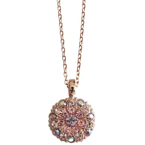 Collier Mariana ange gardien en cristal, le cadeau idéal en rose Flamingo
